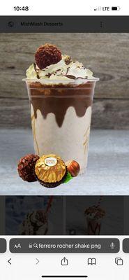 Ferrero milkshake