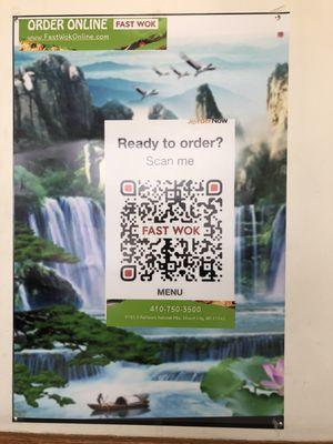 Scan for menu