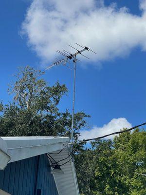 Chromestar Antenna add an amplifier (not included) for use in rural areas.