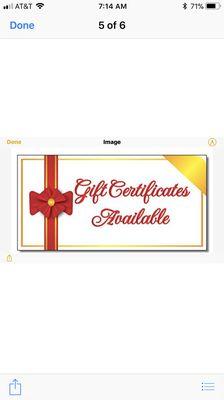 Gift certificated available here,