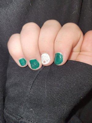 My sister's nails after we got home.