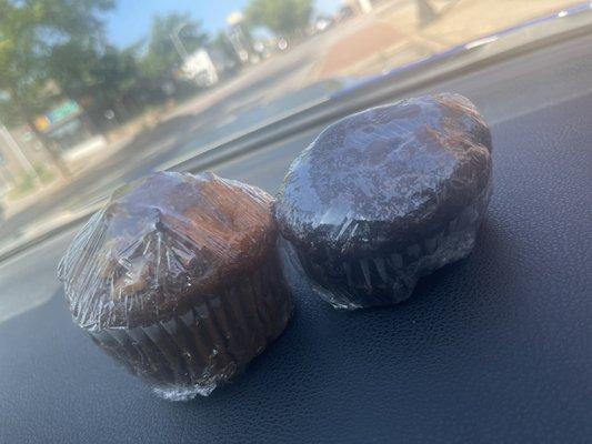 Banana and chocolate muffins.