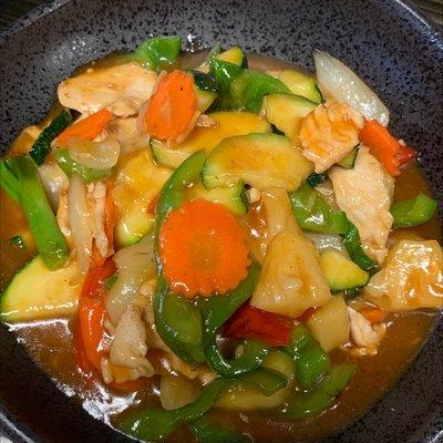 Sweet and sour chicken Thai style