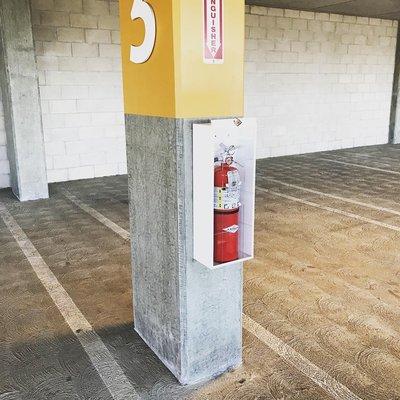 Fire Extinguisher Plexi Glass Replaced in Cabinet