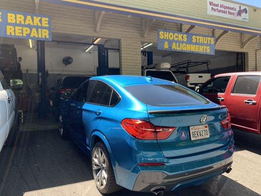 European cars and latest alignment machine.