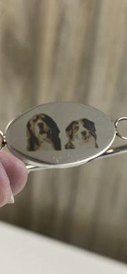 Photo engraving on jewelry.