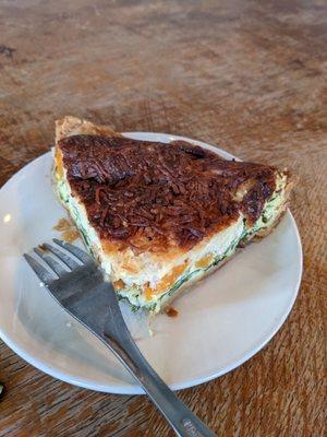 Vegetable and eggs Quiche