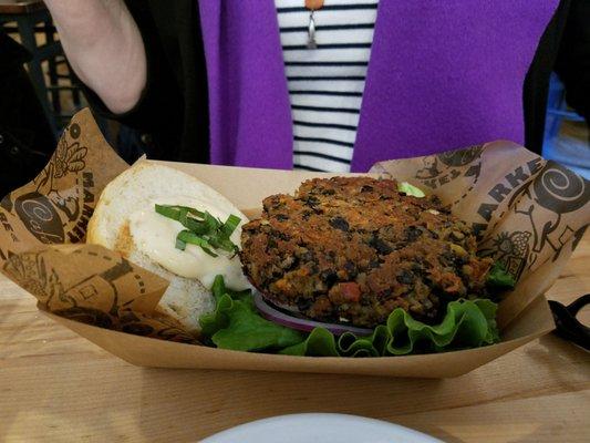 Fabulous veggie burger