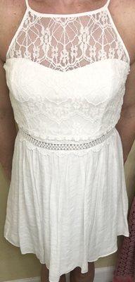 Cute little white dress if I do say so myself!! $17 ...LOVE!