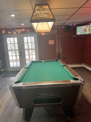 The pool table