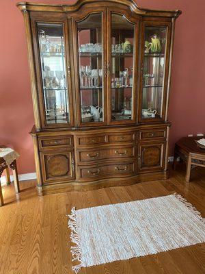 2 piece china cabinet