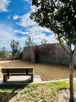 Rock climbing wall