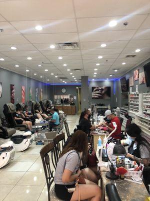 Shot of the whole nail spa