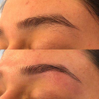 Eyebrows threading