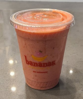 11'29'2021 Caribbean Berry Smoothie (Banana, Strawberry and Raspberry). Sad I had to ditch the dairy portion of it.