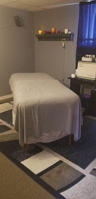 Calming massage room