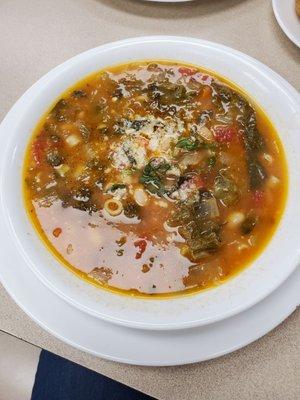 Minestrone soup was the special today! Light and yet filling.