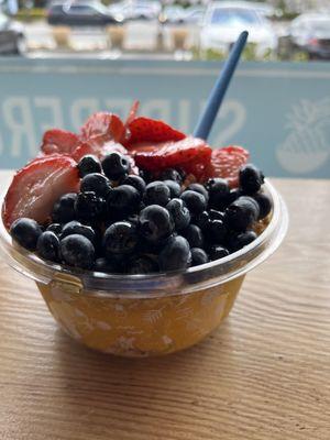 Blueberry & Strawberry Mango Bowl