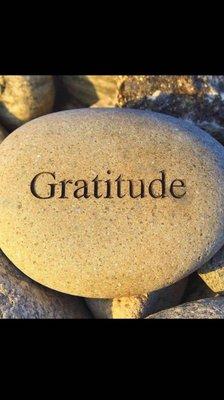 Gratitude rock- we should always be grateful!