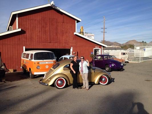 Alisa, me, and my 59 VW Ludwig Von Volkswagen