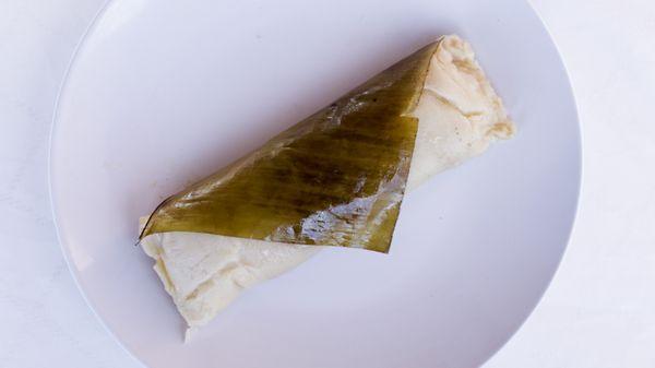 Salvadoran Style Tamales: Choose among Hen, Chicken, Corn, or Chipilin.