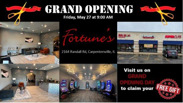 ***Grand Opening and Ribbon Cutting by Honorable Village President, Mr. John Skillman***

Date/Time: Friday, May 27 at 9:00AM