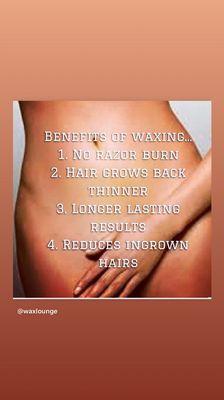 Benefits of waxing