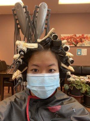 Korean digital perm