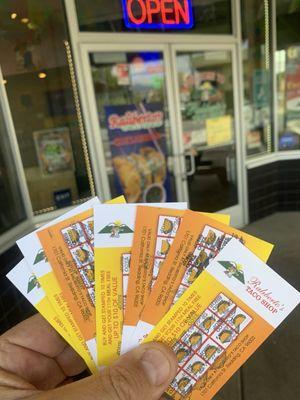 Gift cards donated by Raliberto's