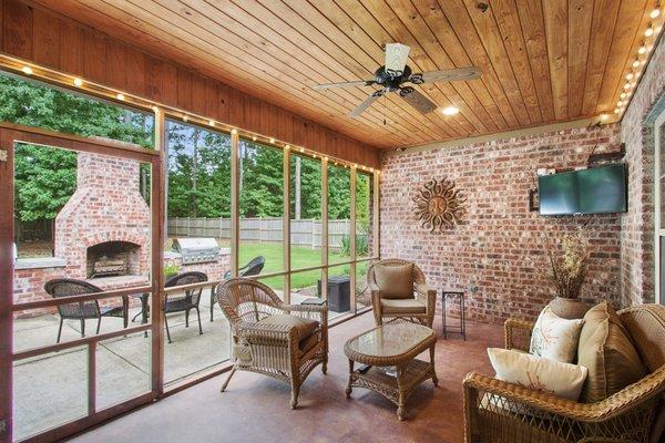 Private Screened Porch on beautiful Grayhawk home