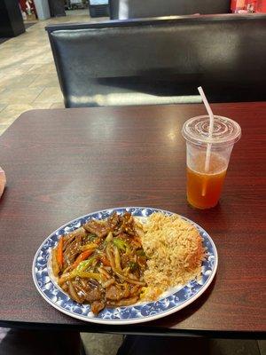 Beef Pork Chow Mein Large Entree