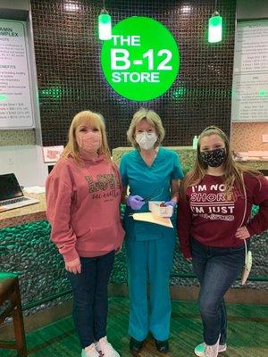 Mother and daughter, Angie and Elle, came in today for a B12 and a Magnesium. Nurse Kathy took good care of them!