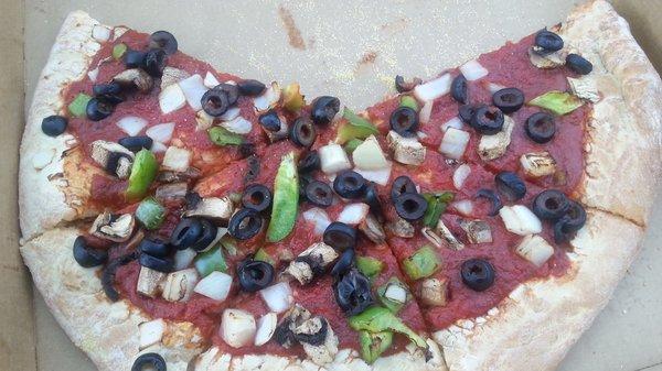 A very tasty veggie pizza!