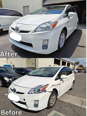 2010 Toyota Prius Front Bumper and LT Fender Replacement