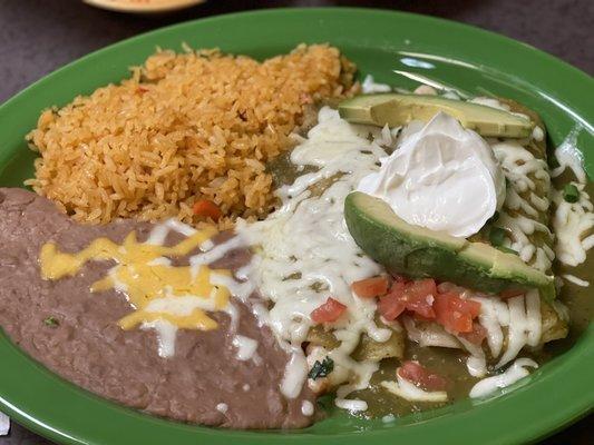 Shrimp enchiladas