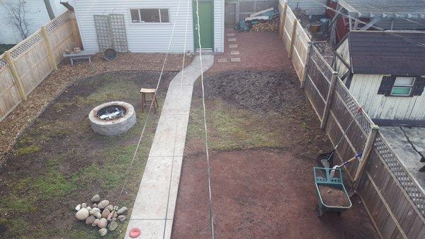 The beginning of the backyard gut!