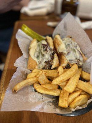 Philly Cheese Steak with Steak Fries