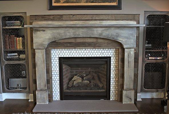 Reclaimed Wood Mantel