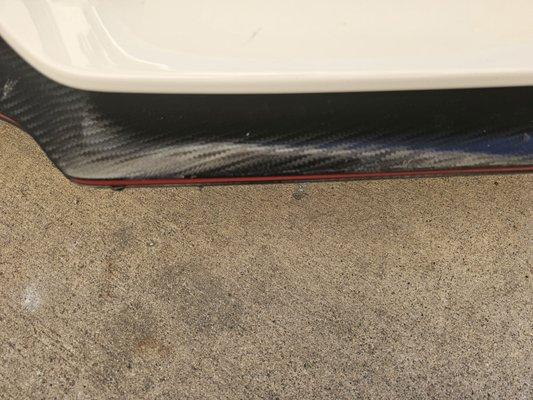 Front diffuser never replaced and is noticbly damaged.