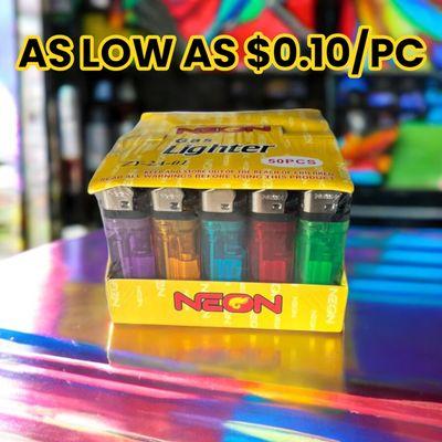 Neon Gas Lighters 1000-Pack WHOLESALE VALUE