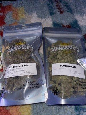 Chocolate Mac & Blue Dream Half oz's