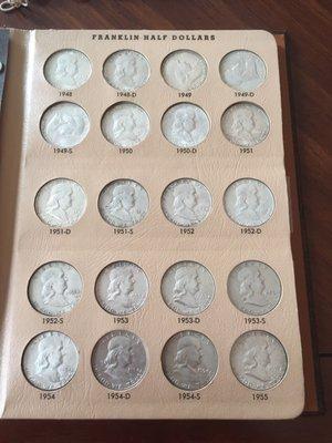 Franklin half dollar collection