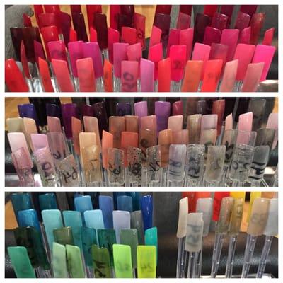 Our many gel polishes