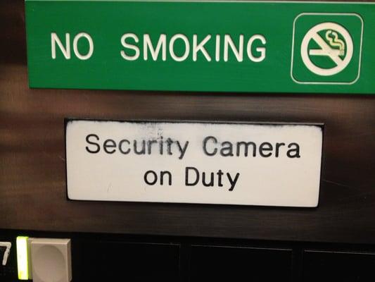 I wonder if the security camera gets health benefits?