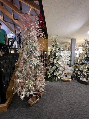 Some of the many decorated trees