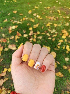 Best Nails - Fall trendy design.