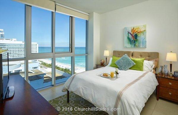 Deluxe Ocean View apartment suite bedroom