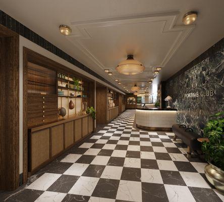 The front desk of The Sporting Club at the Bellevue.