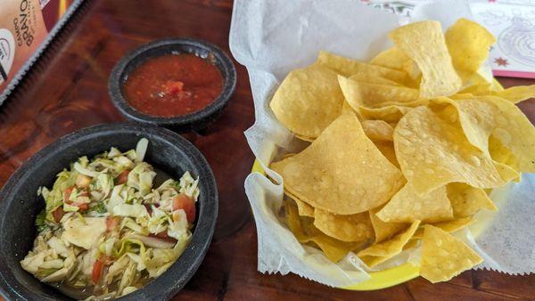 Chips and salsa.