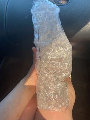 Perfectly bubble wrapped bong